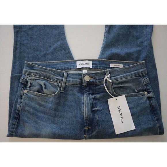 FRAME OPLHF456 Women's Sz 30 Medium Cairo Wash Le High Flare Leg Jeans - Picture 5 of 10